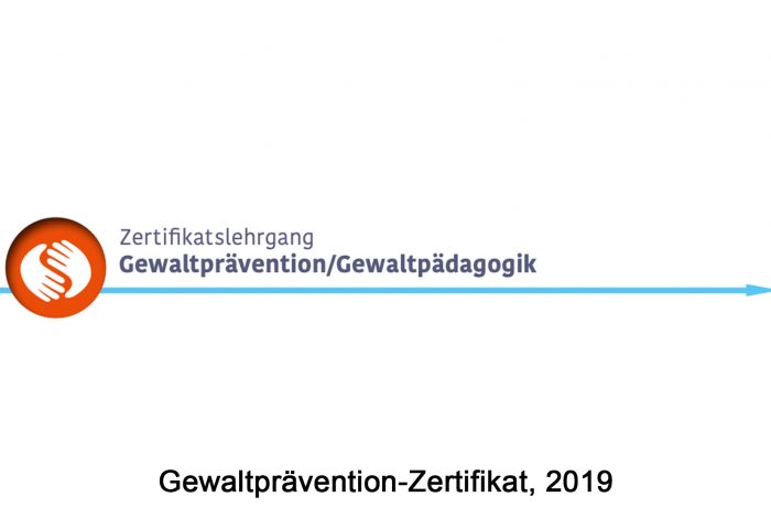 Gewaltprävention Zertifikat